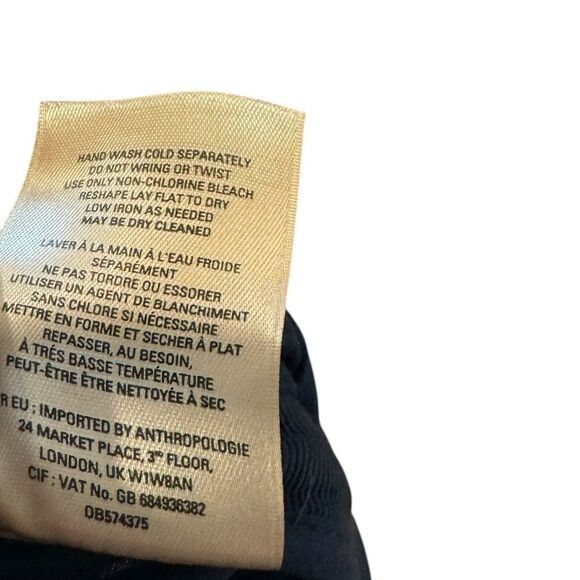 Revolve Anthropologie Maeve Canna Navy Blue Wide-Leg Pant - Picture 6 of 9